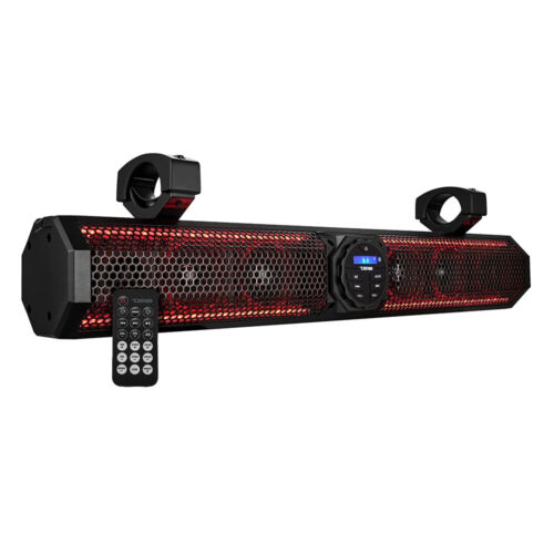 DS18 26″ Marine Amplified Sound Bar w/Bluetooth 600W w/6 Speaker System & RGB…