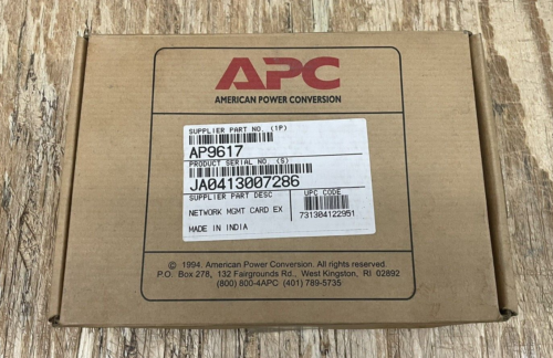 AP9617, APC AP9617 Smart Slot UPS Network Management Card Link-RX *NEW OPEN BOX!