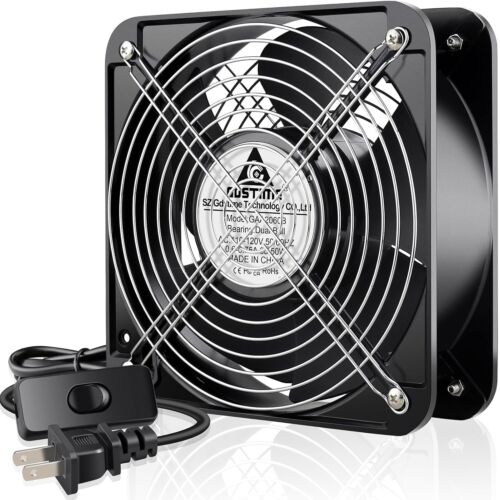 Compact Heavy-Duty Axial Fan 200x200x60mm – Ideal for Various Applications