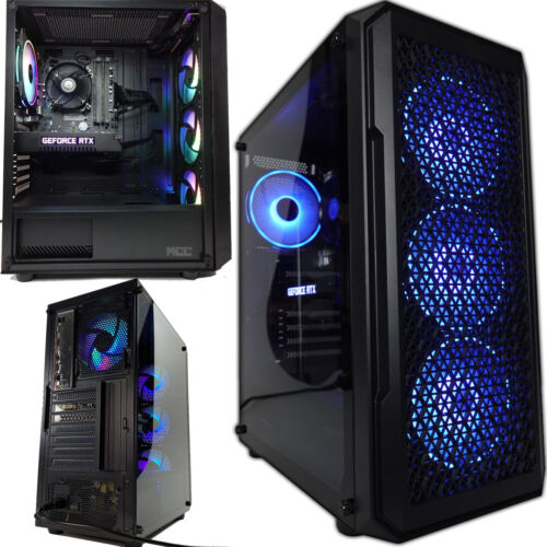 MCC Inc. Gaming PC Intel i7-8700, 6-Core 4.6 GHz, 16GB DDR4, RTX 4060 8GB, 1TB