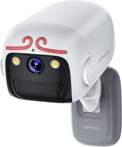 Security Camera – CINMOORE Wireless 2K+ Night Vision, Two-Way Audio, Easy Instal