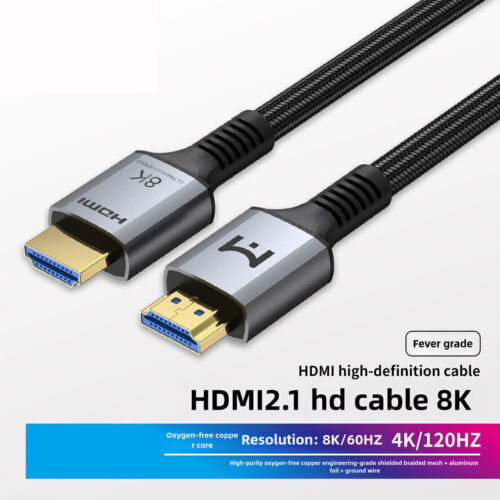 HDMI 2.1 Cable High Speed 4K 8K 1080P HDTV 5ft 10ft 15ft 30ft 50ft 65ft PS3 LOT