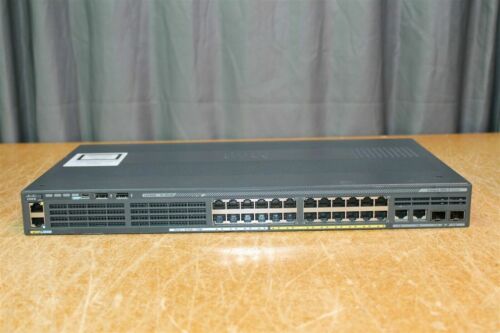 Cisco Catalyst WS-C2960X-24PSQ-L  2 SFP GigE PoE Switch LAN Base 110WAC