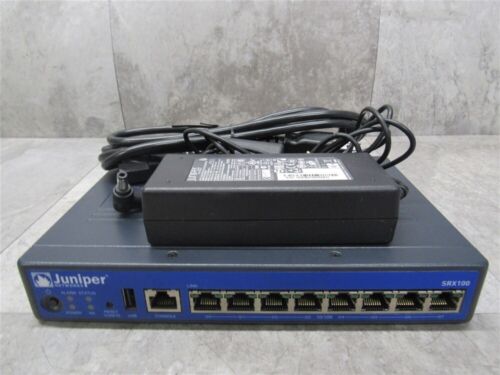 Juniper Networks SRX100 8-Port Firewall Security Services Gateway + Power Supply