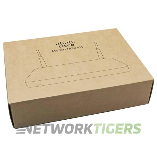 NEW Cisco Meraki MX64W-HW MX Series 250Mbps 5x 1GB RJ-45 Unclaimed Firewall