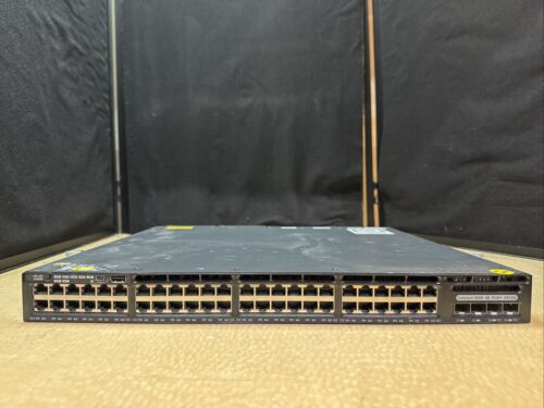 USED CISCO WS-C3650-48FD-L 48 port network switch SKU 633