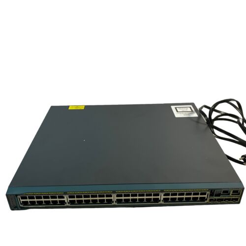 Cisco WS-C2960S-48FPS-L 48 Port PoE+ Gigabit Network Switch – New Open Box