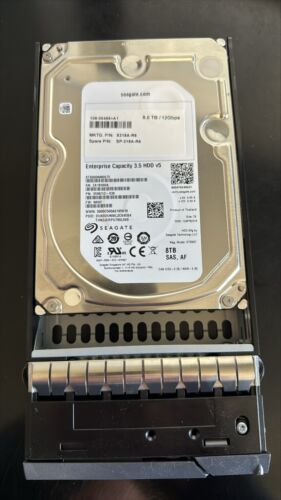 NetApp X318A-R6 8TB 7.2K RPM SAS 12Gb/s Hard Drive w/ Tray for DS4246 DS212C