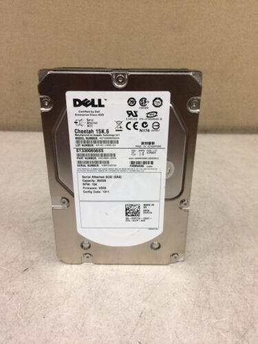 Lot Of 3 Dell Seagate St3300656ss Cheetah 15K.6 Sas HD 300Gb W/100% Health