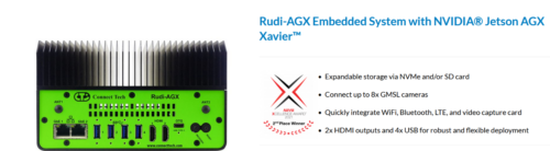 Connect Tech – Rudi AGX Embedded System with NVIDIA Jetson AGX Xavier -ESG610-01