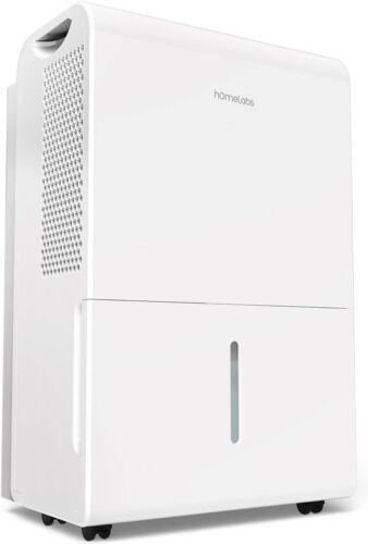 hOmeLabs Dehumidifier for Extra Large Rooms 70 Pint Capacity, White