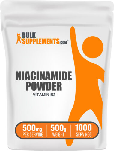 BulkSupplements Niacinamide (Vitamin B3) Powder – Anti-Inflammatory