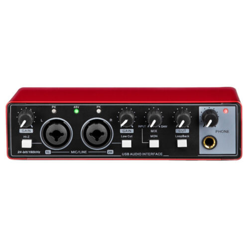 USB Audio Interface Professional Sound Card for Studio Singing Livestreaming