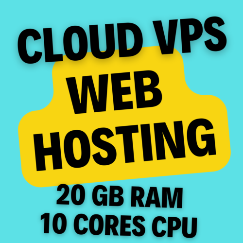 Cloud VPS Web Hosting with 24GB RAM, 12Cores CPU and 5GB SSD Storage