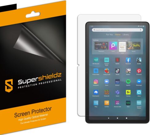 3X Supershieldz Clear Screen Protector for Amazon Fire Max 11 Tablet (11 inch)