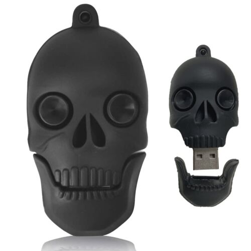 32GB USB Flash Drive Personality Skull Shaped Memory Stick, BorlterClamp Cool…