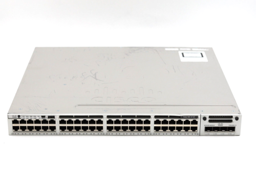 Cisco C3850-48P 48-Port 4-SFP PoE+ Gigabit Network Switch P/N: WS-C3850-48F-L