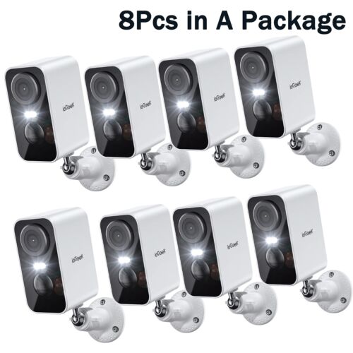 8PCS ieGeek Outdoor Wireless Battery Security Camera 2K Home WiFi CCTV WholeSale