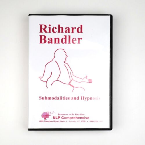 SUBMODALITIES AND HYPNOSIS 5 DVD Richard Bandler NLP Ericksonian Hypnotherapy