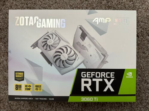 ZOTAC GAMING GeForce RTX 3060 Ti AMP White Edition LHR 8GB GDDR6 Graphics Card