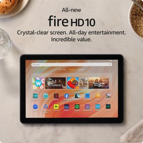 2023 AMAZON FIRE HD10 WiFi TABLET 10.1″ 32Gb 13th Gen LATEST MODEL