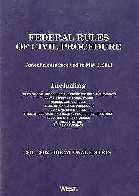 Federal Rules Of Civil Procedure 2024-2025 Educational Edition