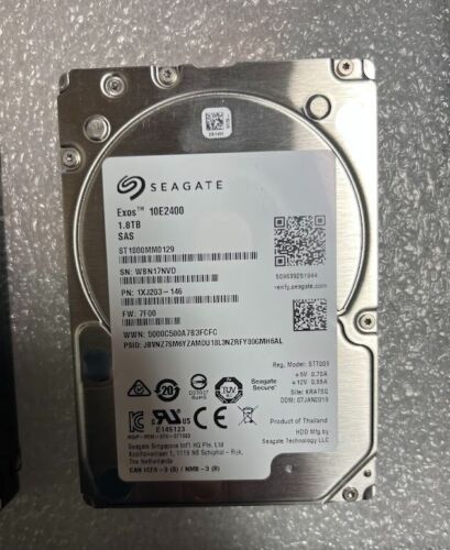 Seagate Exos 10E2400 ST1800MM0129 1.8TB 10K SAS 2.5″ HDD 1XJ203-146