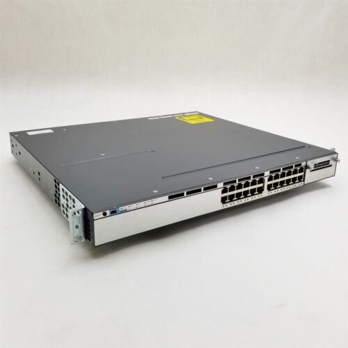 Cisco Catalyst 3750X 24-Port PoE+ WS-C3750X-24P-S V02 Gigabit Network Switch