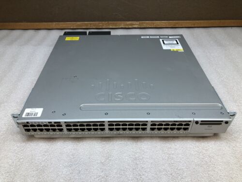 Cisco Catalyst 3850 48 UPOE WS-C3850-48U-S V05 Gigabit Switch with RACK EARS