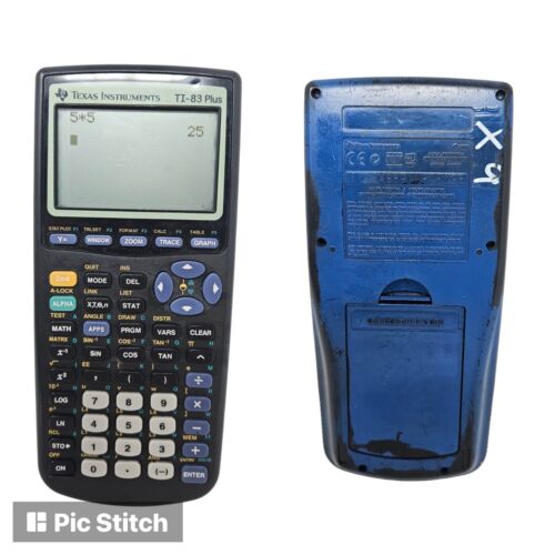 Texas Instruments TI-83 Plus Graphing Calculator No Cover – Ugly But Functional