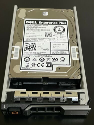 Dell 3YWD2 2TB 7.2K SAS 2.5″ 12Gbps SED EP+ Hard Drive Seagate ST2000NX0353