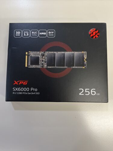 NEW XPG SX6000 Pro 256GB M.2 2280 PCle Gen3x4 SSD