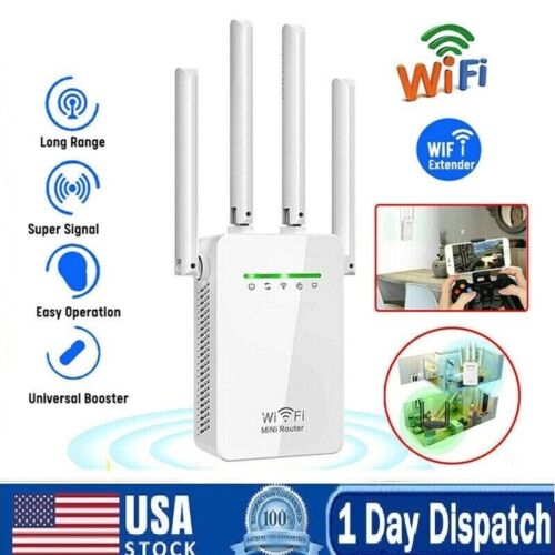 WiFi Range Extender Repeater Wireless Amplifier Router Signal Booster 1200Mbps