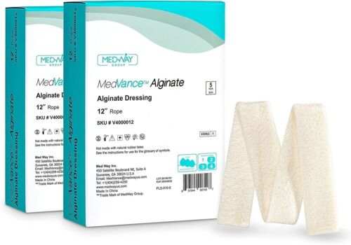 MedVance Calcium Alginate Non-Adhesive Wound Dressing, .8″x12″, Box of 10