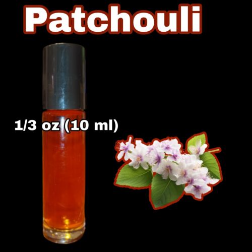 Natural Patchouli Perfume Oil 1/3 oz (10ml) Roll-on Buy 2 Get 1 Free