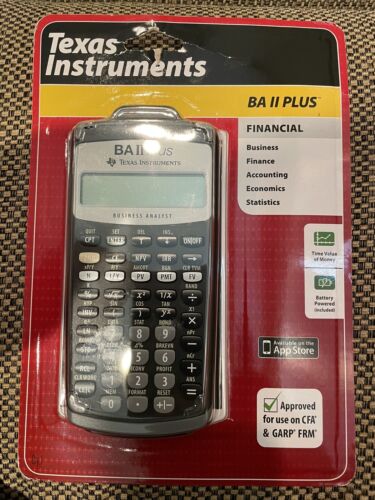 Texas Instruments BA II PLUS never opened