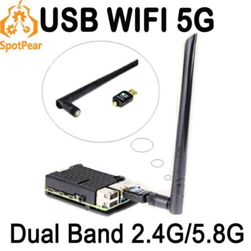 Raspberry Pi USB WIFI 5G 5dbi AC600M Antenna wireless Dual Band 2.4G/5.8G