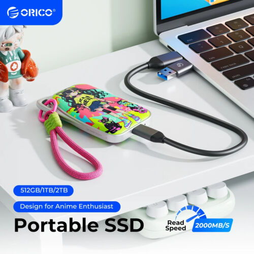 ORICO 20Gbps NVME PSSD 2TB 1TB 512GB Portable Solid State Drive