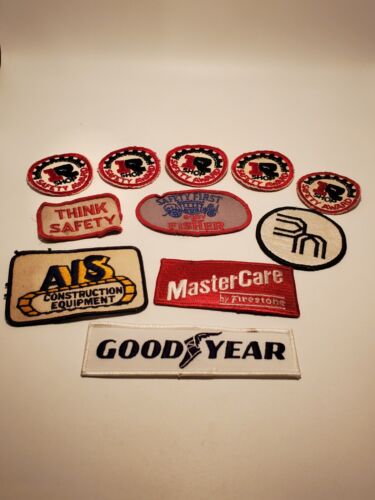 Lot of 11 Vintage Goodyear, AIS, Fischer Body, Mastercare, Safety Patches