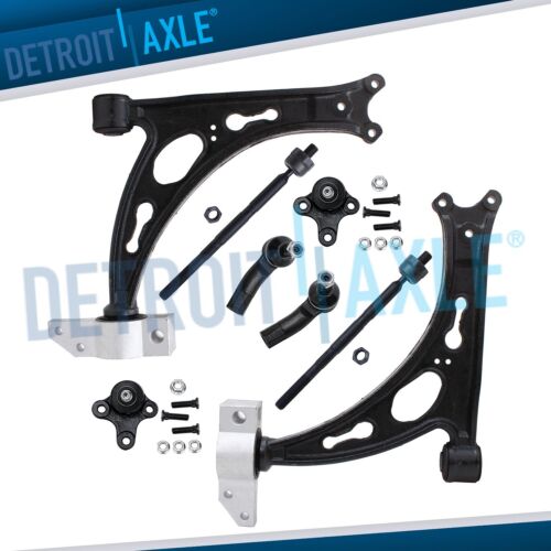 Front Lower Control Arms Tie Rods Suspension Kit for VW Jetta Golf EOS Audi A3