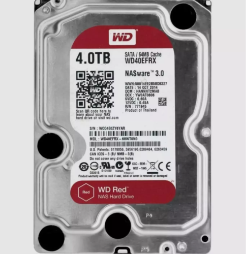 Western Digital 4TB WD40EFRX 5400RPM SATA 3.5″ 64MB Internal Enterpris Hard Driv