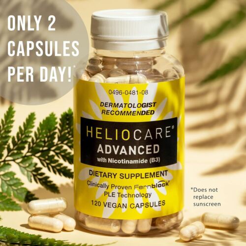 Heliocare Advanced Niacin B3 Supplement | Supports Skin Cell Health 120 Capsules