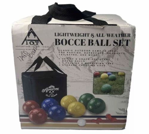 AIOT Bocce Ball Set Game with Case – 4 to 8 Player Bocce Balls Set