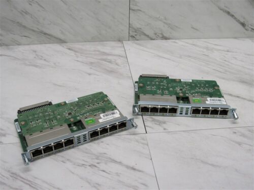 Lot of 2 CISCO EHWIC-D-8ESG-P Card Enhanced WAN Interface Card – 1Gbps PoE