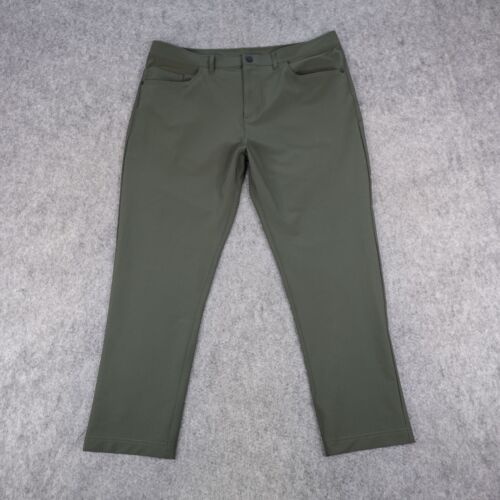 Public Rec Pants Mens 38×30 Green Workday 2.0 Performance Chino Golf Work 38