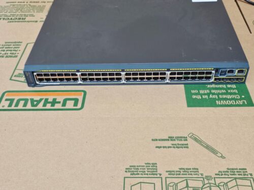 Cisco 2960S WS-C2960S-48LPS-L PoE+ Gigabit Ethernet Network Switch