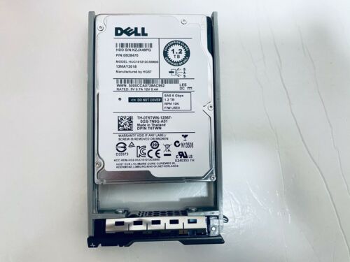 DELL 1.2TB 10K 6Gb/s 2.5″ SAS HARD DRIVE Fits SERVER R610 R620 R630 R710 R720