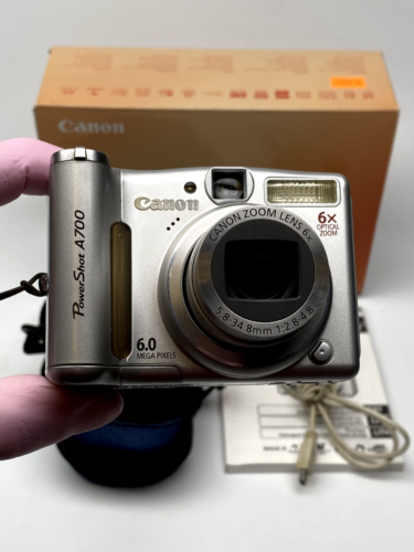 Canon PowerShot A700 6.0MP Digital Camera – Silver