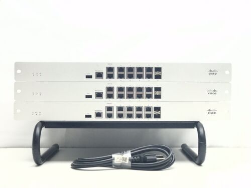 Lot of 3 Cisco MX84-HW Meraki Cloud Managed Router/Security Appliance -Unclaimed