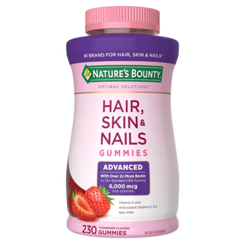 Nature’s Bounty Hair Skin and Nails with Biotin Antioxidants 230 Gummies